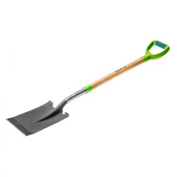 Verto Digging Spade zimtata, maner din plastic, patrata