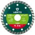 Verto Disc de taiere diamantat 115 mm turbo