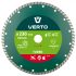Verto Disc de taiere diamantat 230 mm turbo