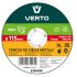 Verto Disc de taiere 115x1 pentru metal