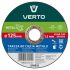 Verto Disc de taiat metal 125x1,5x22 mm T40