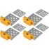 Vorel Suport magnetic pentru gresie, set de 4 piese portocaliu