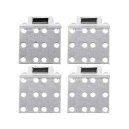 Vorel Suport magnetic pentru gresie set de 4 piese alb