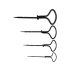 Vorel Set de burghie de mana 4 piese 2-5 mm