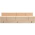 Vorel Cutie de frezat lemn 450x105 mm, 2 cuie