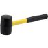 Vorel Ciocan de cauciuc cu maner din fibra de sticla de 45 mm