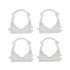 Vorel Clema de blocare, plastic, 4 bucati 28 mm