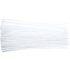Vorel Legaturi de cablu alb 370x4,8 mm 100 buc