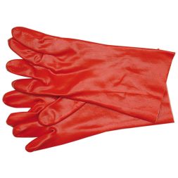 Vorel Manusi de cauciuc rosii cu tija extinsa 10 rezistente la acid-alcali-ulei