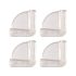 Vorel Mobilier colturi de protectie transparente 4 bucati