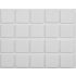 Vorel Placuta autoadeziva antiderapanta din pasla alba 20x20 mm 20 bucati