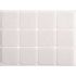 Vorel Tampon autoadeziv anti-alunecare din pasla alba 28x28 mm 12 buc