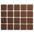 Vorel Saiba autoadeziva anti-alunecare pasla maro 20x20 mm 20 bucati