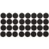 Vorel Saiba anti-alunecare autoadeziva spuma neagra 18 mm 32 bucati