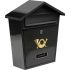 Vorel Cutie postala negru 380x320x105 mm