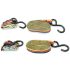 Vorel Curea de fixare cu aschietoare, carlig 4,5 m x 25 mm