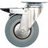 Vorel Roata industriala cu frana, rotativa, furca 100 mm 45 kg gri