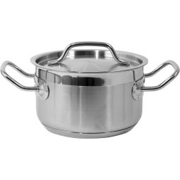 Yato Gastro Oala medie cu capac 16x9,5cm 1,9l inox