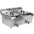 Yato Gastro Friteuza electrica cu robinet, doua compartimente 2x12l 5000W