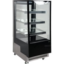 Yato Gastro Vitrina frigorifica verticala cu afisaj, negru 300l 65x80x144,5cm