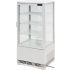 Yato Gastro Vitrina frigorifica verticala cu afisaj, alb 78l 42x38x96cm