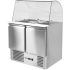 Yato Gastro 2 usi salata masa de racire cu blat de sticla 240l 240l 90x70x85cm