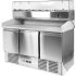 Yato Gastro Frigider cu 3 usi cu blat de granit 368l 140x70x102cm