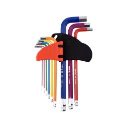 Yato Set de chei Allen cu capat sferic lung 9 piese 1,5 - 10 mm S2