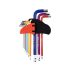 Yato Set de chei Allen cu capat sferic lung 9 piese 1,5 - 10 mm S2