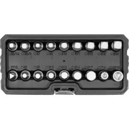 Yato Set de chei de scurgere a uleiului 18 piese 3/8" CrV