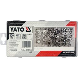 Yato Set de piulite hexagonale din otel inoxidabil 300 piese M3-M10