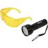 Yato Lanterna Element UV + ochelari 3 x AA