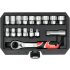 Yato Set de prize deschise 17 piese 3/8", 1/2" Spline
