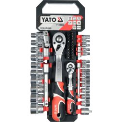 Yato Set de prize 51 piese 1/2", 1/4" CrV