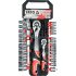 Yato Set de prize 51 piese 1/2", 1/4" CrV
