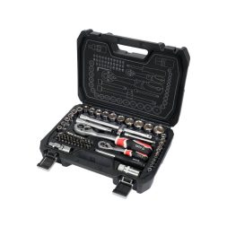 Yato Set de prize 72 piese 1/4", 1/2" CrV