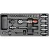 Yato Set de prize 25 piese 1/4" 3.5-14 mm CrV (insertie in sertar)