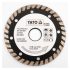 Yato Disc de taiere diamantat 115 x 2,4 x 8,0 x 22,2 mm turbo