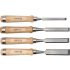 Yato Set taietor de lemn 4 piese cu manere din lemn (10-16-20-25 mm)