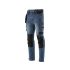Yato Blugi de siguranta ocupationala pantaloni lungi marimea M 17 buzunare albastru inchis