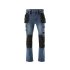 Yato Blugi de siguranta ocupationala pantaloni lungi dimensiune 2XL 17 buzunare albastru inchis