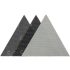 Yato Velcro delta plasa de slefuit 280 mm / P120 (3 buc/cs)
